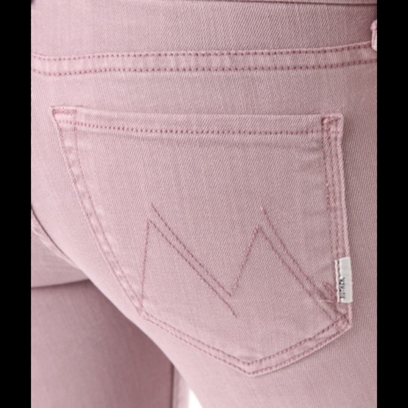 Mother The‎ Looker Pop dye muted mauve jeans Stretch Skinny Jeans 27 - Picture 3 of 6